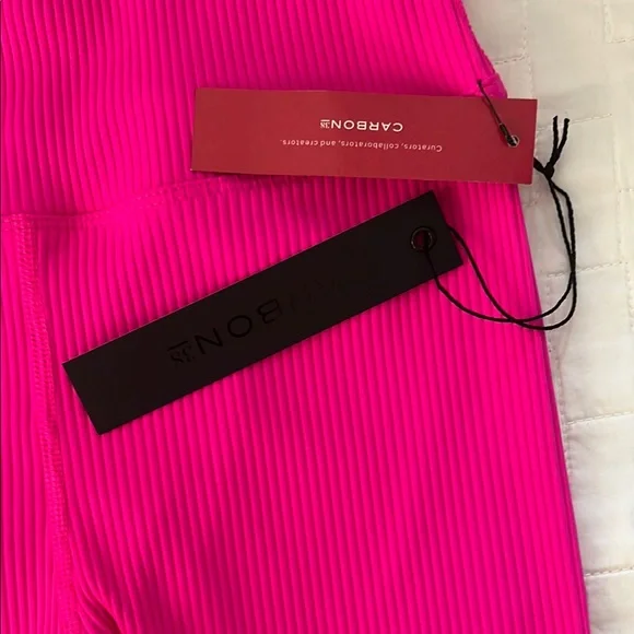 Carbon38 Hot Pink Ribbed Set - Picture 7 of 7